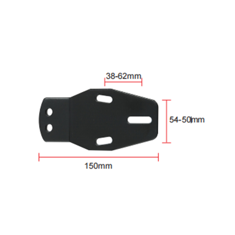 385.2g Stuhl Eisenplatte eingebettete Platte Armladen Accessoires Säule Bodenplatte 3 Loch Stahlplatte A-01