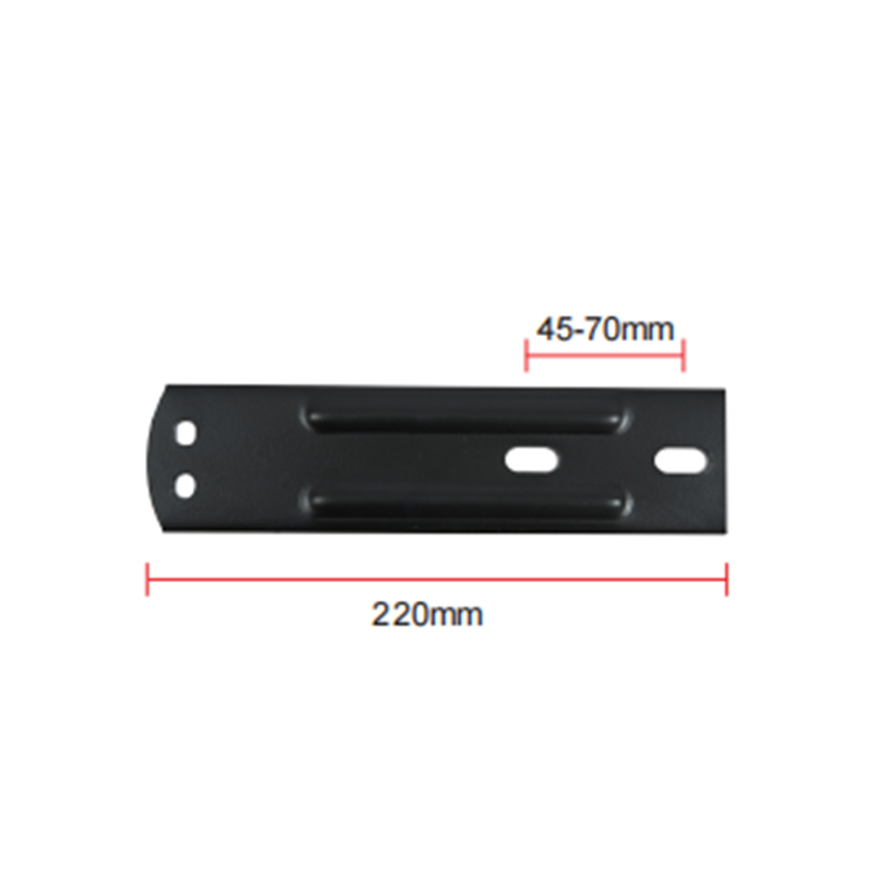 504.8g eingebettete Stahlplattenbasis für die Handläufinstallation, Zwei-Loch-Design A-05