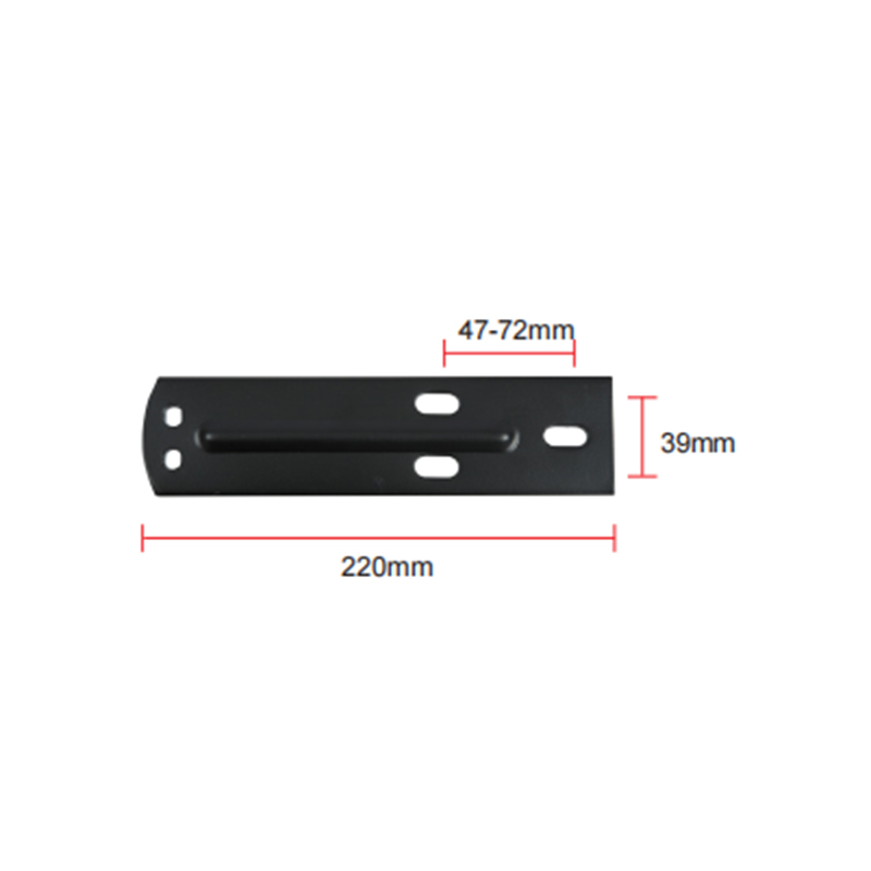 509,8 g Drei-Loch-Stahlplatte Handläufsäule eingebettete Stahlplatte A-08