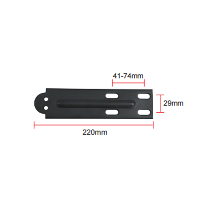 Einstellbare Winkel Eisenplatte Handlaufzubehör Säule Bodenplatte 4 Löcher A-11 Stahlplatte